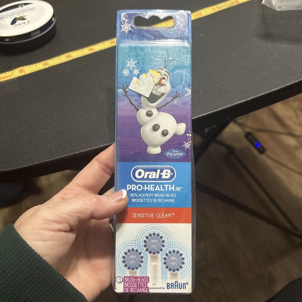 3 Heads Oral-B Pro Health Jr Replacement Brush Heads Disney Frozen Sensitive